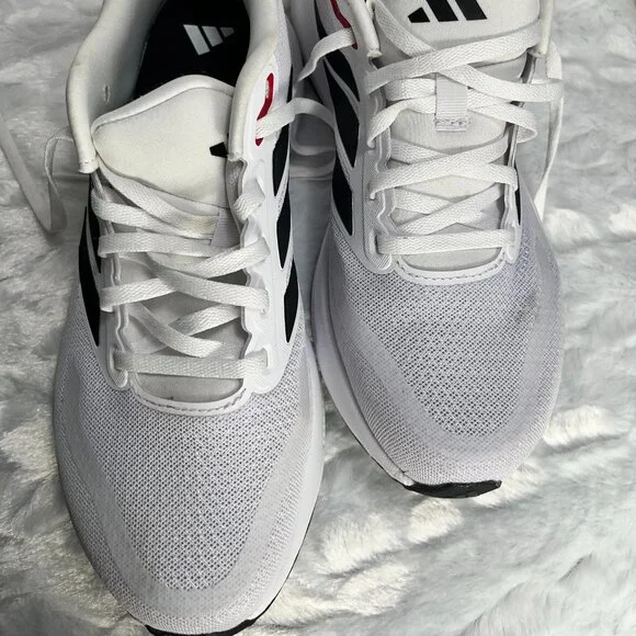 ***Adidas***   Mens Runfalcon 5 in Cloud White/Core Black/Better Scarlet Size 7 - Picture 2 of 9